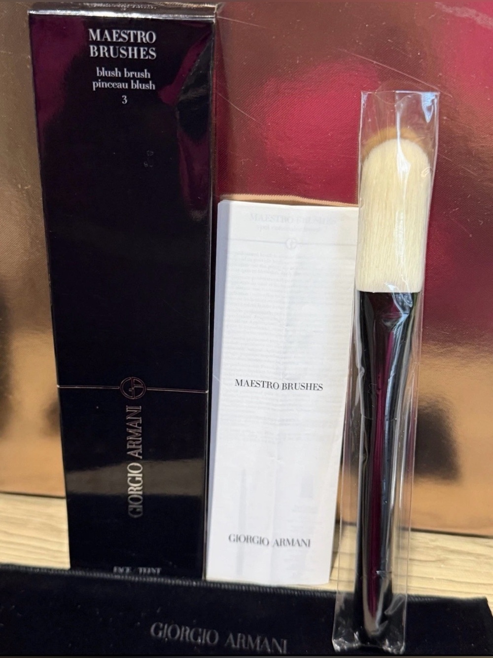 Giorgio Armani Maestro Blush Brush 3  RARE DISCONTINUED ~BNIB